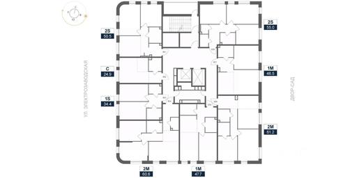 1-BD Apartment Sale, 55 sq. m. at ARTEL (Artel), Elektrozavodskaya Street, Moscow, Russia #2 1-BD Apartment Sale, 55 sq. m. at ARTEL (Artel), Elektrozavodskaya Street, Moscow, Russia #2