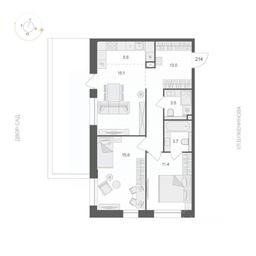 1-BD Apartment Sale, 67.9 sq. m. at ARTEL (Artel), Elektrozavodskaya Street, Moscow, Russia #3 1-BD Apartment Sale, 67.9 sq. m. at ARTEL (Artel), Elektrozavodskaya Street, Moscow, Russia #3