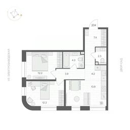 1-BD Apartment Sale, 60.1 sq. m. at ARTEL (Artel), Elektrozavodskaya Street, Moscow, Russia #3 1-BD Apartment Sale, 60.1 sq. m. at ARTEL (Artel), Elektrozavodskaya Street, Moscow, Russia #3