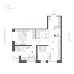 1-BD Apartment Sale, 59.25 sq. m. at ARTEL (Artel), Elektrozavodskaya Street, Moscow, Russia #3 1-BD Apartment Sale, 59.25 sq. m. at ARTEL (Artel), Elektrozavodskaya Street, Moscow, Russia #3