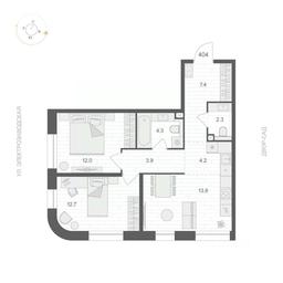 1-BD Apartment Sale, 60.6 sq. m. at ARTEL (Artel), Elektrozavodskaya Street, Moscow, Russia #3