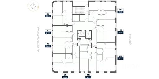 1-BD Apartment Sale, 61.2 sq. m. at ARTEL (Artel), Elektrozavodskaya Street, Moscow, Russia #2 1-BD Apartment Sale, 61.2 sq. m. at ARTEL (Artel), Elektrozavodskaya Street, Moscow, Russia #2