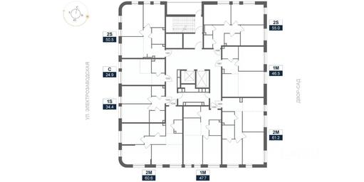 1-BD Apartment Sale, 61.2 sq. m. at ARTEL (Artel), Elektrozavodskaya Street, Moscow, Russia #2 1-BD Apartment Sale, 61.2 sq. m. at ARTEL (Artel), Elektrozavodskaya Street, Moscow, Russia #2