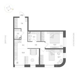 1-BD Apartment Sale, 60.6 sq. m. at ARTEL (Artel), Elektrozavodskaya Street, Moscow, Russia #3 1-BD Apartment Sale, 60.6 sq. m. at ARTEL (Artel), Elektrozavodskaya Street, Moscow, Russia #3