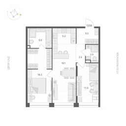 1-BD Apartment Sale, 71.4 sq. m. at ARTEL (Artel), Elektrozavodskaya Street, Moscow, Russia #3