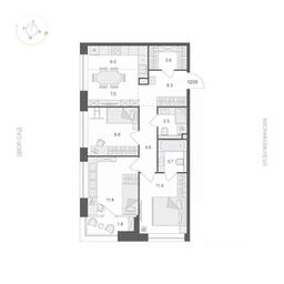 2-BD Apartment Sale, 69.1 sq. m. at ARTEL (Artel), Elektrozavodskaya Street, Moscow, Russia #3