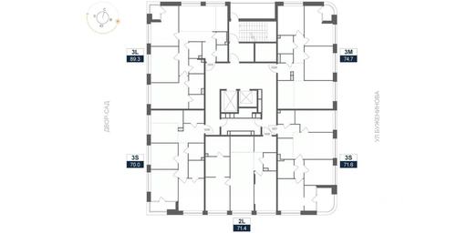 2-BD Apartment Sale, 74.15 sq. m. at ARTEL (Artel), Elektrozavodskaya Street, Moscow, Russia #2 2-BD Apartment Sale, 74.15 sq. m. at ARTEL (Artel), Elektrozavodskaya Street, Moscow, Russia #2