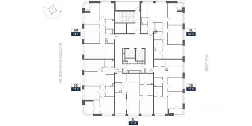 1-BD Apartment Sale, 71.4 sq. m. at ARTEL (Artel), Elektrozavodskaya Street, Moscow, Russia #2 1-BD Apartment Sale, 71.4 sq. m. at ARTEL (Artel), Elektrozavodskaya Street, Moscow, Russia #2