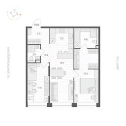 1-BD Apartment Sale, 71.4 sq. m. at ARTEL (Artel), Elektrozavodskaya Street, Moscow, Russia #3 1-BD Apartment Sale, 71.4 sq. m. at ARTEL (Artel), Elektrozavodskaya Street, Moscow, Russia #3
