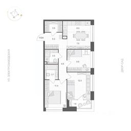 2-BD Apartment Sale, 69.2 sq. m. at ARTEL (Artel), Elektrozavodskaya Street, Moscow, Russia #3