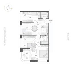 2-BD Apartment Sale, 70.05 sq. m. at ARTEL (Artel), Elektrozavodskaya Street, Moscow, Russia #3