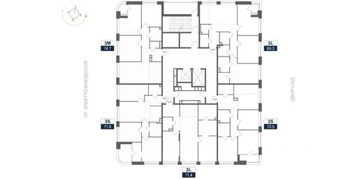 2-BD Apartment Sale, 69.1平方米 at ARTEL (Artel), Elektrozavodskaya Street, Moscow, Russia #2 2-BD Apartment Sale, 69.1平方米 at ARTEL (Artel), Elektrozavodskaya Street, Moscow, Russia #2