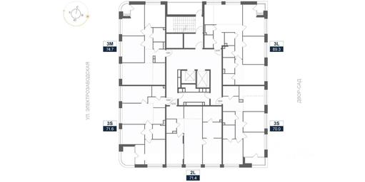 2-BD Apartment Sale, 70.2 sq. m. at ARTEL (Artel), Elektrozavodskaya Street, Moscow, Russia #2 2-BD Apartment Sale, 70.2 sq. m. at ARTEL (Artel), Elektrozavodskaya Street, Moscow, Russia #2