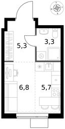 Apartment Sale, 21.1 sq. m. at 1 Izmajlovskij, Montazhnaya Street, 8с13, Moscow, Russia #4