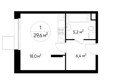 Apartment Sale, 29.6平方米 at Peredelkino Blizhnee, Korneya Chukovskogo Street, 1, Vnukovskoye Settlement, Moscow, Russia #2
