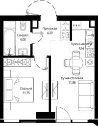 1-BD Apartment Sale, 36.38 sq. m. at Jois, 3rd Silikatny Drive, 10, Moscow, Russia #2 1-BD Apartment Sale, 36.38 sq. m. at Jois, 3rd Silikatny Drive, 10, Moscow, Russia #2