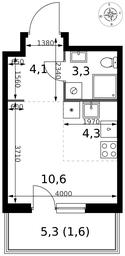 Apartment Sale, 23.9平方米 at 1 Izmajlovskij, Montazhnaya Street, 8с13, Moscow, Russia #2 Apartment Sale, 23.9平方米 at 1 Izmajlovskij, Montazhnaya Street, 8с13, Moscow, Russia #2