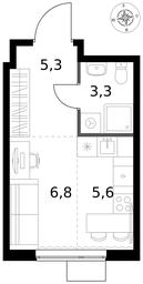 Apartment Sale, 21 sq. m. at 1 Izmajlovskij, Montazhnaya Street, 8с13, Moscow, Russia #3 Apartment Sale, 21 sq. m. at 1 Izmajlovskij, Montazhnaya Street, 8с13, Moscow, Russia #3