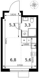 Apartment Sale, 21 sq. m. at 1 Izmajlovskij, Montazhnaya Street, 8с13, Moscow, Russia #2 Apartment Sale, 21 sq. m. at 1 Izmajlovskij, Montazhnaya Street, 8с13, Moscow, Russia #2