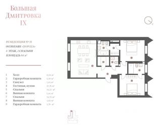 2-BD Apartment Sale, 84 sq. m. at Bolshaya Dmitrovka IX, Bolshaya Dmitrovka Street, Moscow, Russia #3 2-BD Apartment Sale, 84 sq. m. at Bolshaya Dmitrovka IX, Bolshaya Dmitrovka Street, Moscow, Russia #3
