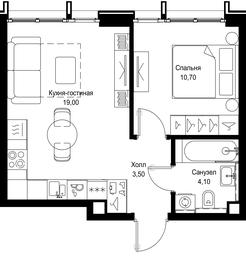 1-BD Apartment Sale, 37.3 sq. m. at Multikvartal CITYZEN, Vishnyovaya Street, Moscow, Russia #3 1-BD Apartment Sale, 37.3 sq. m. at Multikvartal CITYZEN, Vishnyovaya Street, Moscow, Russia #3
