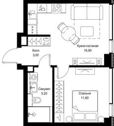 1-BD Apartment Sale, 36.9 sq. m. at Multikvartal CITYZEN, Vishnyovaya Street, Moscow, Russia #3 1-BD Apartment Sale, 36.9 sq. m. at Multikvartal CITYZEN, Vishnyovaya Street, Moscow, Russia #3