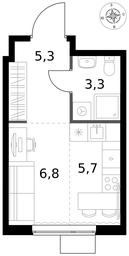 Apartment Sale, 21.1 sq. m. at 1 Izmajlovskij, Montazhnaya Street, 8с13, Moscow, Russia #4