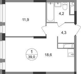 Apartment Sale, 39 sq. m. at Pervyi Moskovskiy, ulitsa Bianki, 1, Moskovskiy, Moscow, Russia #2 Apartment Sale, 39 sq. m. at Pervyi Moskovskiy, ulitsa Bianki, 1, Moskovskiy, Moscow, Russia #2