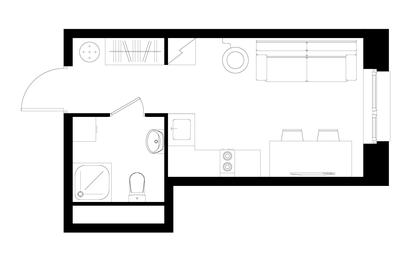 Apartment Sale, 21 sq. m. at Pervyi Moskovskiy, ulitsa Bianki, 1, Moskovskiy, Moscow, Russia #3