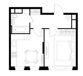 Apartment Sale, 36.1平方米 at Peredelkino Blizhnee, Korneya Chukovskogo Street, 1, Vnukovskoye Settlement, Moscow, Russia #4