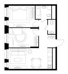 2-BD Apartment Sale, 52.8 sq. m. at Pervyi Moskovskiy, ulitsa Bianki, 1, Moskovskiy, Moscow, Russia #3 2-BD Apartment Sale, 52.8 sq. m. at Pervyi Moskovskiy, ulitsa Bianki, 1, Moskovskiy, Moscow, Russia #3