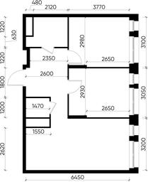 2-BD Apartment Sale, 57.7 sq. m. at Pervyi Moskovskiy, ulitsa Bianki, 1, Moskovskiy, Moscow, Russia #3 2-BD Apartment Sale, 57.7 sq. m. at Pervyi Moskovskiy, ulitsa Bianki, 1, Moskovskiy, Moscow, Russia #3