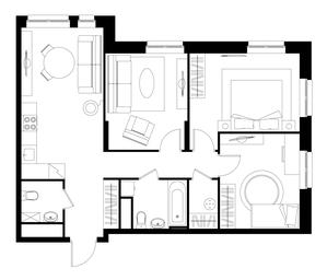 3-BD Apartment Sale, 73.7 sq. m. at Pervyi Moskovskiy, ulitsa Bianki, 1, Moskovskiy, Moscow, Russia #4