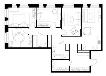4-BD Apartment Sale, 102.4平方米 at Pervyi Moskovskiy, ulitsa Bianki, 1, Moskovskiy, Moscow, Russia #3
