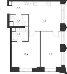 2-BD Apartment Sale, 59.1 sq. m. at Voice Towers, 1st Grayvoronovsky Drive, Moscow, Russia #3 2-BD Apartment Sale, 59.1 sq. m. at Voice Towers, 1st Grayvoronovsky Drive, Moscow, Russia #3