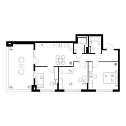 3-BD Apartment Sale, 82.2平方米 at Buninskaja naberezhnaja, ZhK Buninskaya Naberezhnaya, Moscow, Russia #3 3-BD Apartment Sale, 82.2平方米 at Buninskaja naberezhnaja, ZhK Buninskaya Naberezhnaya, Moscow, Russia #3