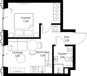 1-BD Apartment Sale, 28.7平方米 at VEER, Vereyskaya Street, Moscow, Russia #2 1-BD Apartment Sale, 28.7平方米 at VEER, Vereyskaya Street, Moscow, Russia #2