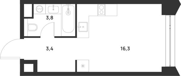 Apartment Sale, 23.5 sq. m. at Voice Towers, 1st Grayvoronovsky Drive, Moscow, Russia #3