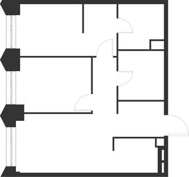 2-BD Apartment Sale, 55.7平方米 at Voice Towers, 1st Grayvoronovsky Drive, Moscow, Russia #2
