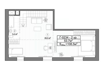 1-BD Apartment Sale, 108.5 sq. m. at Kompleks apartamentov LES (Les), Novoyasenevskiy Avenue, 3В, Moscow, Russia #2 1-BD Apartment Sale, 108.5 sq. m. at Kompleks apartamentov LES (Les), Novoyasenevskiy Avenue, 3В, Moscow, Russia #2