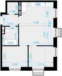 2-BD Apartment Sale, 49.1 sq. m. at Novaya Zvezda, Bachurinskaya ulitsa, 11, Settlement of Kommunarka, Moscow, Russia #2