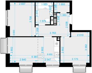 2-BD Apartment Sale, 49.1 sq. m. at Novaya Zvezda, Bachurinskaya ulitsa, 11, Settlement of Kommunarka, Moscow, Russia #2