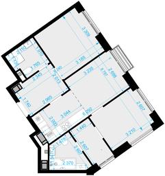 2-BD Apartment Sale, 53.1 sq. m. at Novaya Zvezda, Bachurinskaya ulitsa, 11, Settlement of Kommunarka, Moscow, Russia #2