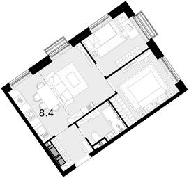 2-BD Apartment Sale, 47.9 sq. m. at Novaya Zvezda, Bachurinskaya ulitsa, 11, Settlement of Kommunarka, Moscow, Russia #3 2-BD Apartment Sale, 47.9 sq. m. at Novaya Zvezda, Bachurinskaya ulitsa, 11, Settlement of Kommunarka, Moscow, Russia #3