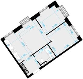 2-BD Apartment Sale, 47.9 sq. m. at Novaya Zvezda, Bachurinskaya ulitsa, 11, Settlement of Kommunarka, Moscow, Russia #2 2-BD Apartment Sale, 47.9 sq. m. at Novaya Zvezda, Bachurinskaya ulitsa, 11, Settlement of Kommunarka, Moscow, Russia #2