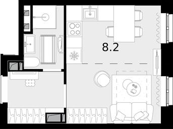 1-BD Apartment Sale, 23.9 sq. m. at Novaya Zvezda, Bachurinskaya ulitsa, 11, Settlement of Kommunarka, Moscow, Russia #3 1-BD Apartment Sale, 23.9 sq. m. at Novaya Zvezda, Bachurinskaya ulitsa, 11, Settlement of Kommunarka, Moscow, Russia #3