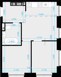 2-BD Apartment Sale, 44.2 sq. m. at Novaya Zvezda, Bachurinskaya ulitsa, 11, Settlement of Kommunarka, Moscow, Russia #2 2-BD Apartment Sale, 44.2 sq. m. at Novaya Zvezda, Bachurinskaya ulitsa, 11, Settlement of Kommunarka, Moscow, Russia #2
