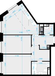2-BD Apartment Sale, 60.3 sq. m. at Novaya Zvezda, Bachurinskaya ulitsa, 11, Settlement of Kommunarka, Moscow, Russia #4