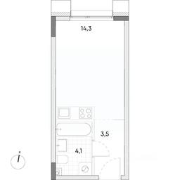 Apartment Sale, 21.9 sq. m. at Wellbe (Vellbi), Aleksandrovka Street, Zelenograd, Moscow, Russia #2 Apartment Sale, 21.9 sq. m. at Wellbe (Vellbi), Aleksandrovka Street, Zelenograd, Moscow, Russia #2