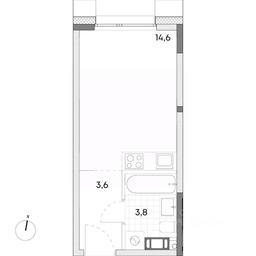 Apartment Sale, 22平方米 at Wellbe (Vellbi), Aleksandrovka Street, Zelenograd, Moscow, Russia #2 Apartment Sale, 22平方米 at Wellbe (Vellbi), Aleksandrovka Street, Zelenograd, Moscow, Russia #2